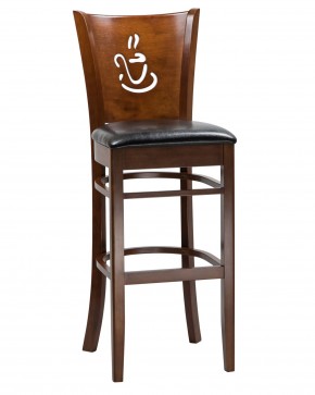 Стул барный DOBRIN JERRY BAR, шоколад, чёрный в Игре - igra.ok-mebel.com | фото