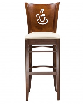 Стул барный DOBRIN JERRY BAR, шоколад, кремовый в Игре - igra.ok-mebel.com | фото 4