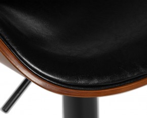 Стул барный DOBRIN KARTER BLACK, коричневый орех дерево (BWW), черный PU в Игре - igra.ok-mebel.com | фото 8