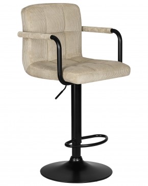 Стул барный DOBRIN KRUGER ARM BLACK, бежевый вельвет (LAR-E2041-04) в Игре - igra.ok-mebel.com | фото 2
