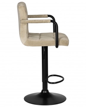 Стул барный DOBRIN KRUGER ARM BLACK, бежевый вельвет (LAR-E2041-04) в Игре - igra.ok-mebel.com | фото 3