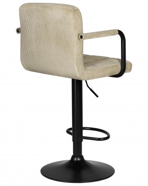Стул барный DOBRIN KRUGER ARM BLACK, бежевый вельвет (LAR-E2041-04) в Игре - igra.ok-mebel.com | фото 4
