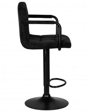 Стул барный DOBRIN KRUGER ARM BLACK, черный вельвет (LAR-E2041-52) в Игре - igra.ok-mebel.com | фото 3