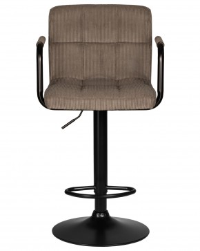Стул барный DOBRIN KRUGER ARM BLACK, какао вельвет (LAR-E2041-05) в Игре - igra.ok-mebel.com | фото 6