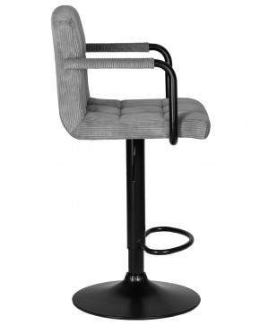 Стул барный DOBRIN KRUGER ARM BLACK, серый вельвет (LAR-E2041-25) в Игре - igra.ok-mebel.com | фото 3