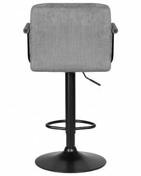 Стул барный DOBRIN KRUGER ARM BLACK, серый вельвет (LAR-E2041-25) в Игре - igra.ok-mebel.com | фото 5