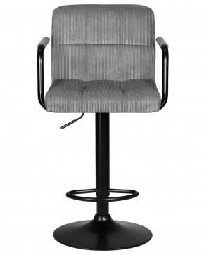 Стул барный DOBRIN KRUGER ARM BLACK, серый вельвет (LAR-E2041-25) в Игре - igra.ok-mebel.com | фото 6