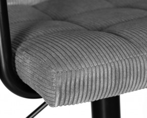 Стул барный DOBRIN KRUGER ARM BLACK, серый вельвет (LAR-E2041-25) в Игре - igra.ok-mebel.com | фото 7