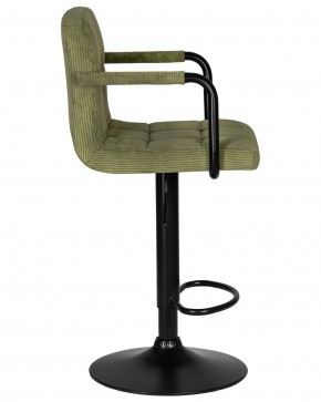 Стул барный DOBRIN KRUGER ARM BLACK, зеленый вельвет (LAR-E2041-7) в Игре - igra.ok-mebel.com | фото 3