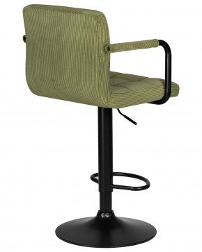 Стул барный DOBRIN KRUGER ARM BLACK, зеленый вельвет (LAR-E2041-7) в Игре - igra.ok-mebel.com | фото 4