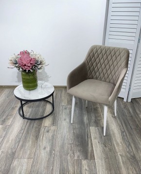 Стул BRANDY-X ЛАТТЕ #25 / белый каркас, велюр М-City в Игре - igra.ok-mebel.com | фото 2