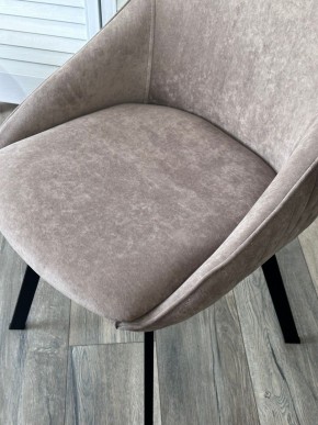 Стул CASA, 360 град. поворот. B5 Капучино, велюр / черный каркас,М-City в Игре - igra.ok-mebel.com | фото 3