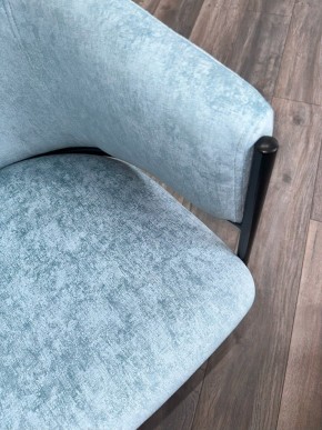 Стул ДИЛЛ, цвет RAIN 7 бриз, велюр / черный каркас М-City в Игре - igra.ok-mebel.com | фото 7