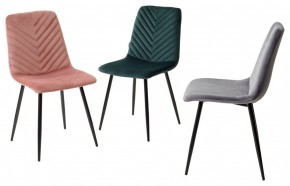Стул DUKE BLUVEL-14 GREY, велюр / черный каркас М-City в Игре - igra.ok-mebel.com | фото 2