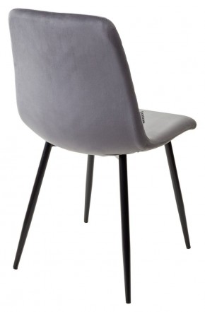 Стул DUKE BLUVEL-14 GREY, велюр / черный каркас М-City в Игре - igra.ok-mebel.com | фото 3