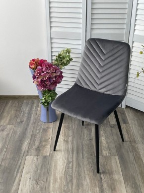 Стул DUKE BLUVEL-14 GREY, велюр / черный каркас М-City в Игре - igra.ok-mebel.com | фото 5