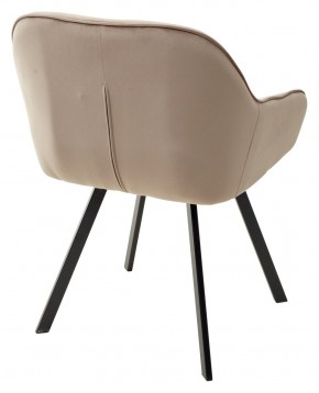 Стул GALE 360 град. поворот. BLUVEL-40 BEIGE, велюр/ черный каркас, М-City в Игре - igra.ok-mebel.com | фото 4