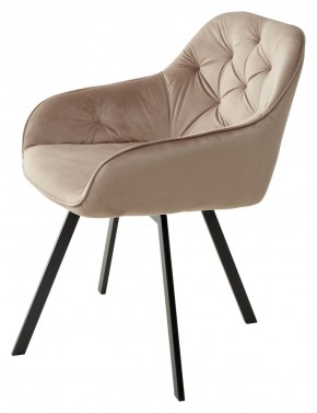 Стул GALE 360 град. поворот. BLUVEL-40 BEIGE, велюр/ черный каркас, М-City в Игре - igra.ok-mebel.com | фото 5