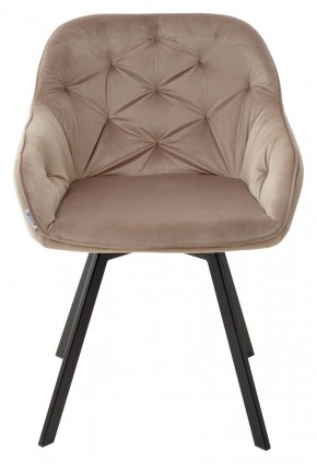 Стул GALE 360 град. поворот. BLUVEL-40 BEIGE, велюр/ черный каркас, М-City в Игре - igra.ok-mebel.com | фото 6