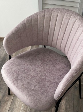 Стул ГЕММА, цвет RAIN 10 lavanda, велюр / черный каркас М-City в Игре - igra.ok-mebel.com | фото 5