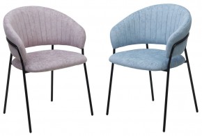 Стул ГЕММА, цвет RAIN 13 blue, велюр / черный каркас М-City в Игре - igra.ok-mebel.com | фото 8
