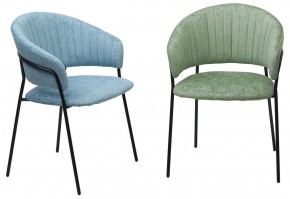 Стул ГЕММА, цвет RAIN 7 breeze, велюр / черный каркас М-City в Игре - igra.ok-mebel.com | фото 6