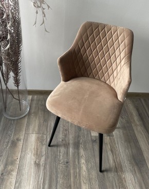 Стул HERMAN 360 град. БЕЖЕВЫЙ #5, велюр / черный каркас М-City в Игре - igra.ok-mebel.com | фото 2