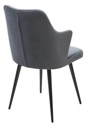 Стул HERMAN 360 град. BM-3 ТЕМНО-СЕРЫЙ, велюр / черный каркас М-City в Игре - igra.ok-mebel.com | фото 4