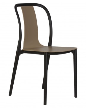 Стул обеденный DOBRIN ADAM, черный/бежевый в Игре - igra.ok-mebel.com | фото 2