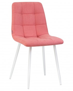 Стул обеденный DOBRIN ALEX, белые ножки, розовая ткань (UF860-05B) в Игре - igra.ok-mebel.com | фото