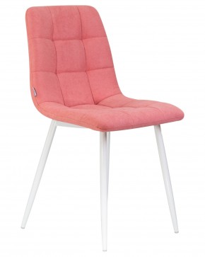 Стул обеденный DOBRIN ALEX, белые ножки, розовая ткань (UF860-05B) в Игре - igra.ok-mebel.com | фото 2