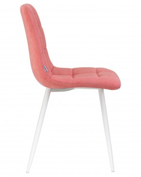 Стул обеденный DOBRIN ALEX, белые ножки, розовая ткань (UF860-05B) в Игре - igra.ok-mebel.com | фото 3