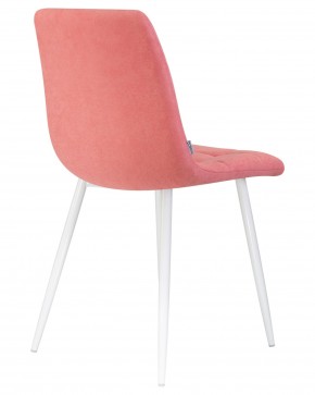 Стул обеденный DOBRIN ALEX, белые ножки, розовая ткань (UF860-05B) в Игре - igra.ok-mebel.com | фото 4