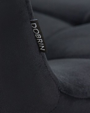Стул обеденный DOBRIN ALEX, хром ножки, черный велюр (V108-77),  в Игре - igra.ok-mebel.com | фото 9