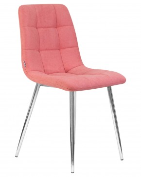 Стул обеденный DOBRIN ALEX, хром ножки, розовая ткань (UF860-05B) в Игре - igra.ok-mebel.com | фото 2