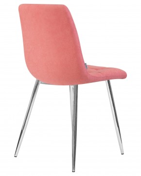 Стул обеденный DOBRIN ALEX, хром ножки, розовая ткань (UF860-05B) в Игре - igra.ok-mebel.com | фото 4