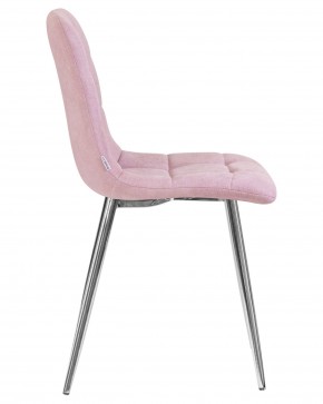 Стул обеденный DOBRIN ALEX, хром ножки, сиреневая ткань (UF860-04B) в Игре - igra.ok-mebel.com | фото 3