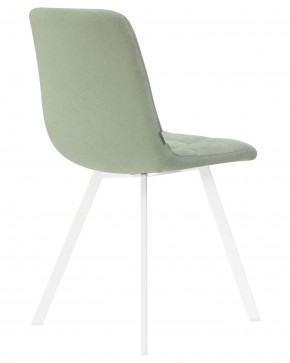 Стул обеденный DOBRIN ALEX SQUARE, белые ножки, мята ткань (UF860-11B) в Игре - igra.ok-mebel.com | фото 4