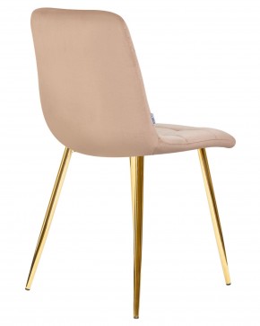 Стул обеденный DOBRIN ALEX, золотые ножки, мокко велюр (V108-104),  в Игре - igra.ok-mebel.com | фото 4