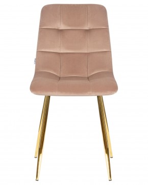 Стул обеденный DOBRIN ALEX, золотые ножки, мокко велюр (V108-104),  в Игре - igra.ok-mebel.com | фото 6