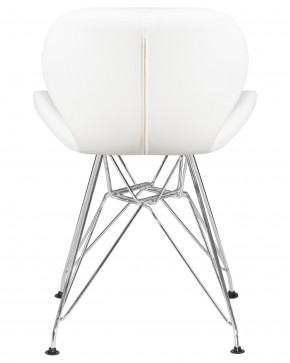 Стул обеденный DOBRIN BUTTERFLY CHROME, ножки хром, цвет белый в Игре - igra.ok-mebel.com | фото 5