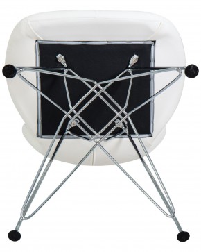Стул обеденный DOBRIN BUTTERFLY CHROME, ножки хром, цвет белый в Игре - igra.ok-mebel.com | фото 8
