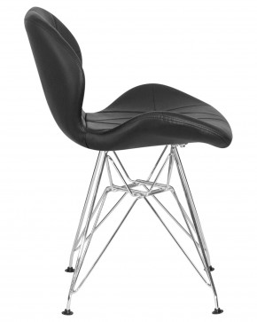 Стул обеденный DOBRIN BUTTERFLY CHROME, ножки хром, цвет чёрный в Игре - igra.ok-mebel.com | фото 3