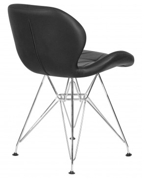 Стул обеденный DOBRIN BUTTERFLY CHROME, ножки хром, цвет чёрный в Игре - igra.ok-mebel.com | фото 4