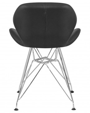 Стул обеденный DOBRIN BUTTERFLY CHROME, ножки хром, цвет чёрный в Игре - igra.ok-mebel.com | фото 5