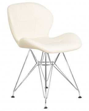Стул обеденный DOBRIN BUTTERFLY CHROME, ножки хром, цвет кремовый в Игре - igra.ok-mebel.com | фото 2