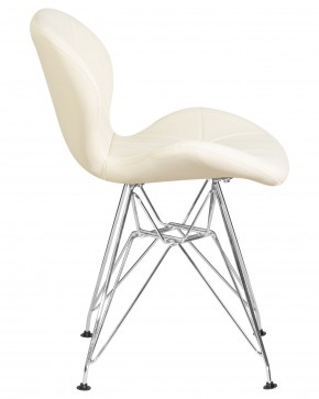 Стул обеденный DOBRIN BUTTERFLY CHROME, ножки хром, цвет кремовый в Игре - igra.ok-mebel.com | фото 3