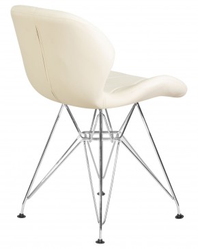 Стул обеденный DOBRIN BUTTERFLY CHROME, ножки хром, цвет кремовый в Игре - igra.ok-mebel.com | фото 4