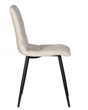 Стул обеденный DOBRIN CHILLY, Кремовый Holland 05, основание черное в Игре - igra.ok-mebel.com | фото 4
