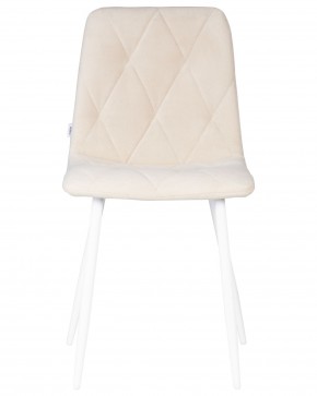 Стул обеденный DOBRIN CHILLY ROMBO, Бежевый Simple 44, основание белое в Игре - igra.ok-mebel.com | фото 6